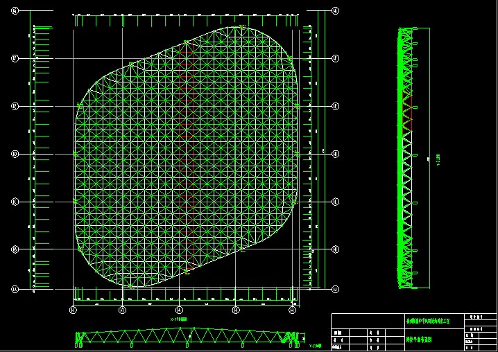 天门杭州转塘中学网架设计