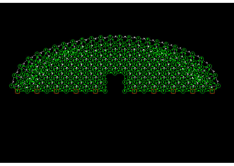 天门锡林浩特91跨，1000米长干煤棚网架设计